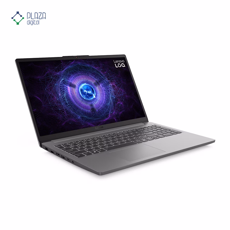 نمای چپ لپ تاپ گیمینگ لنوو 15.6 اینچی مدل LOQ 15IAX9E i5 12450HX 16GB 512GB RTX3050A پلازا دیجیتال