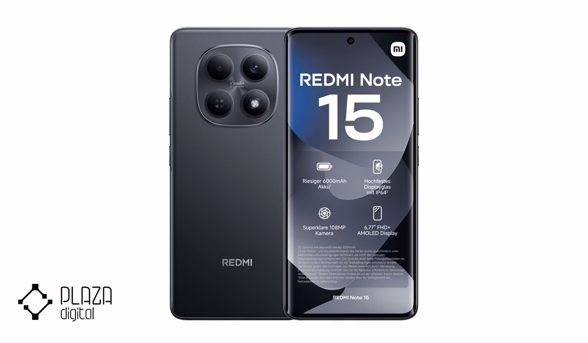 بهترین گوشی شیائومی از نظر باتری 9 xiaomi-redmi-note-15-4g-256gb-8gb-mobile-phone-black-plazadigital