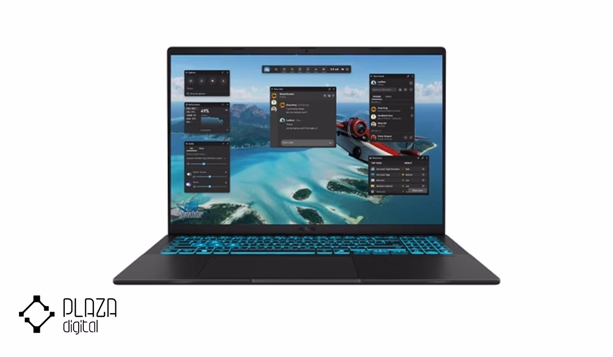 بهترین لپ تاپ برای کارهای گرافیکی 17 ASUS-V16-V3607VH-Core-7-240H-64GB-RAM-2TB-SSD-RTX5050-Grey-PlazaDigital-1