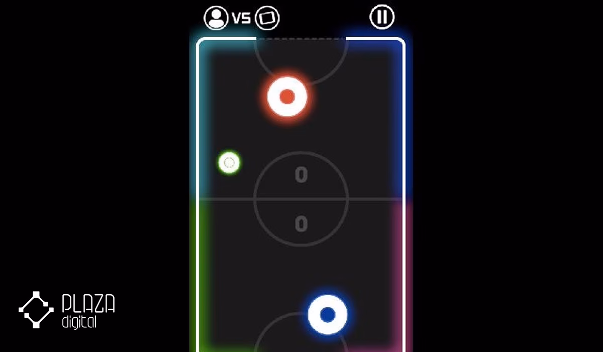 بهترین بازی های دونفره اندروید آنلاین و آفلاین 32 Glow Hockey 2