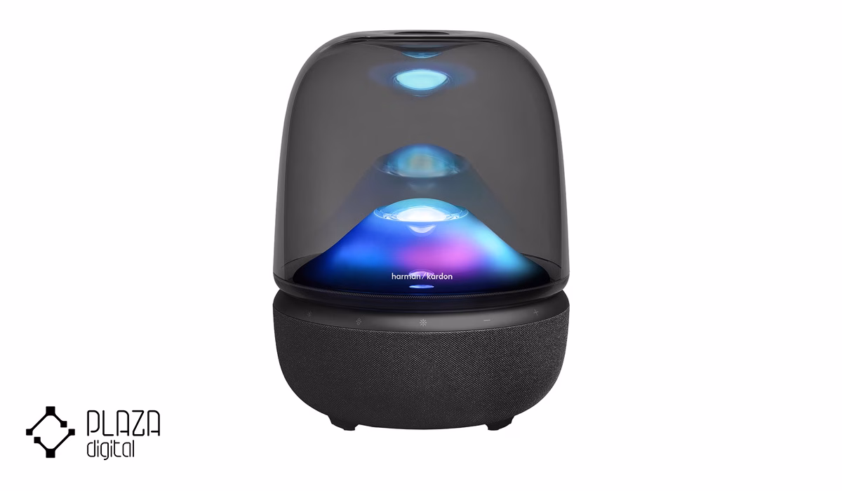 راهنمای خرید اسپیکر | 5 مدل برتر 9 Harman-Karden-Aura-Studio-5-Bluetooth-Speaker-PlazaDigital