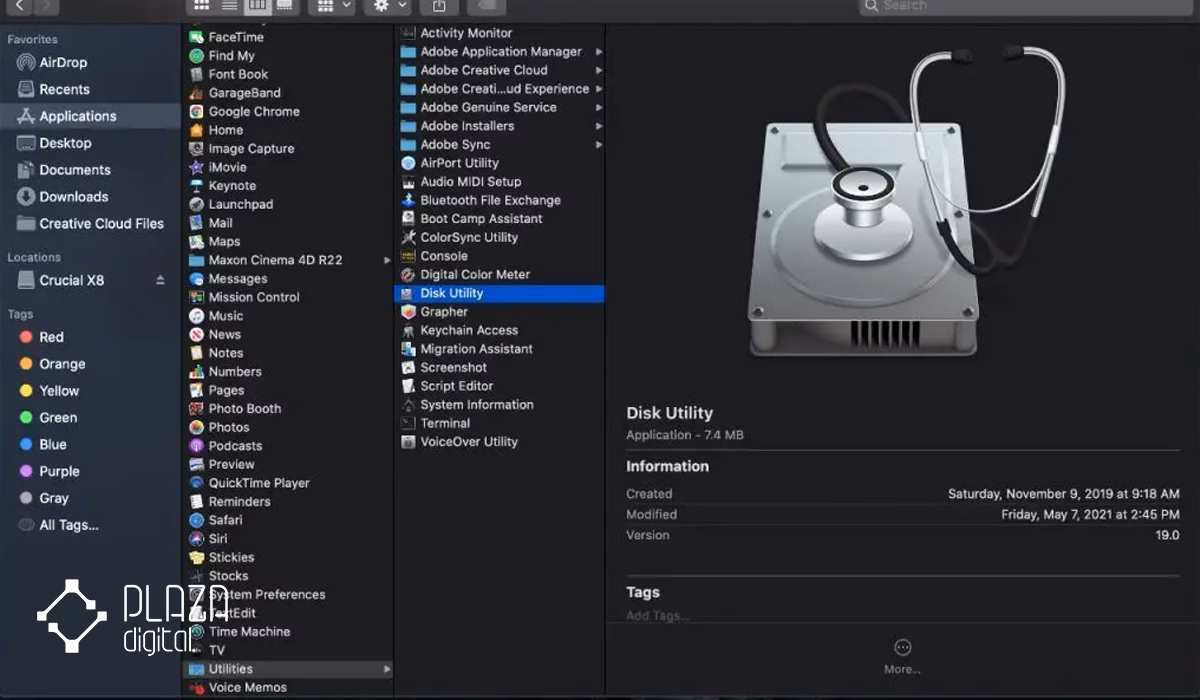 آموزش فرمت فلش در مک بوک 11 Disk Utility