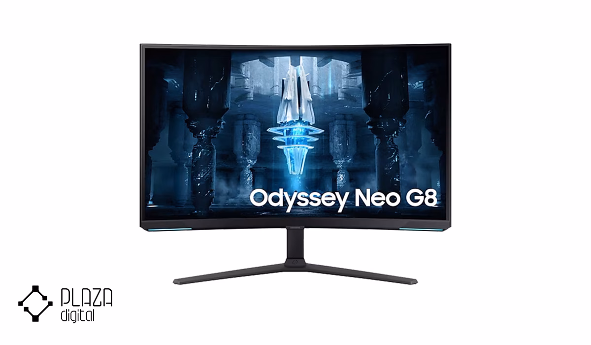 معرفی بهترین مانیتور های سامسونگ 16 Samsung-Odyssey-G8-LS32BG850NMXUE-Gaming-Monitor-32-inch-White-PlazaDigital
