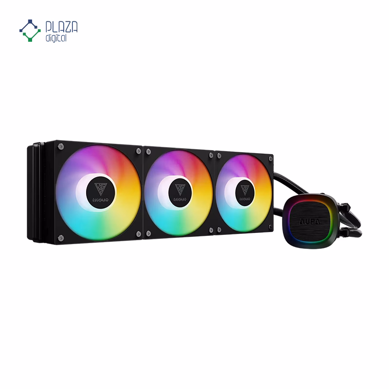 خنک کننده پردازنده مایع گیم دیاس مدل AURA GL360 V2 رنگ مشکی پلازا دیجیتال