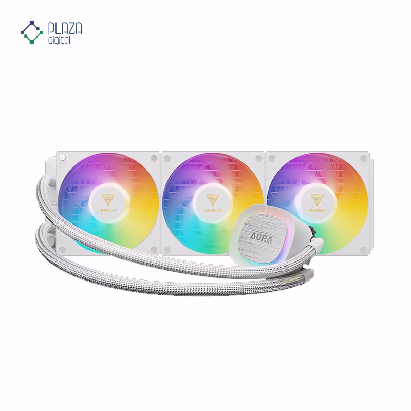خنک کننده پردازنده مایع گیم دیاس مدل AURA GL360 V2 رنگ سفید پلازا دیجیتال