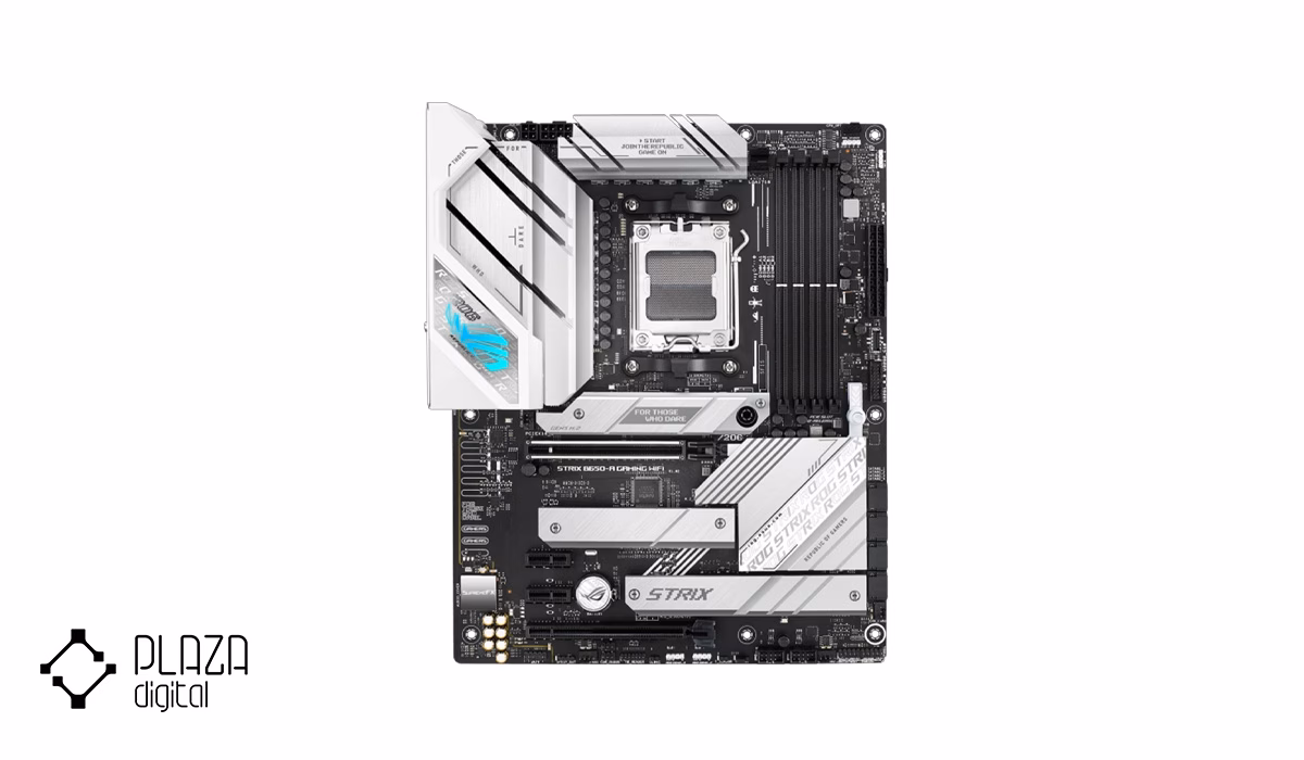 معرفی بهترین مادربرد DDR5 ایسوس 12 Asus-ROG-STRIX-B650-A-GAMING-WIFI-D5-Motherboard-Plazadigital