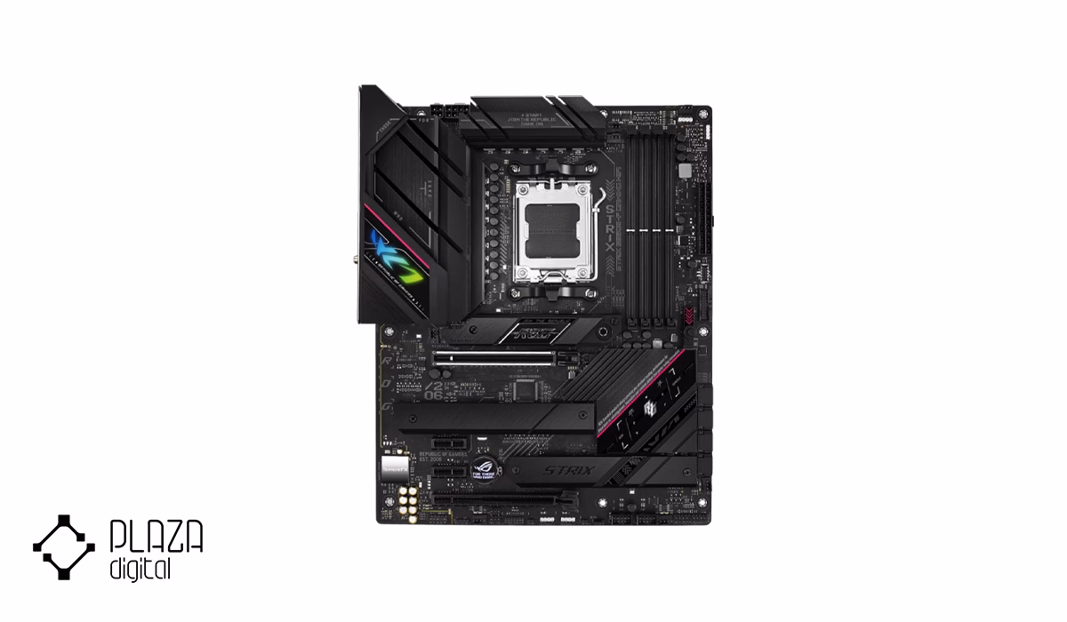 معرفی بهترین مادربرد DDR5 ایسوس 18 Asus-ROG-STRIX-X670E-F-GAMING-WIFI-D5-Motherboard-plazadigital-1