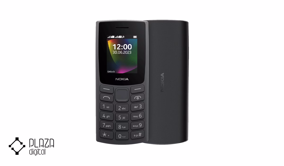 معرفی بهترین گوشی دکمه ای 10 Nokia-106-2023-4MB-4MB-Mobile-Phone-PlazaDigital-Black-1