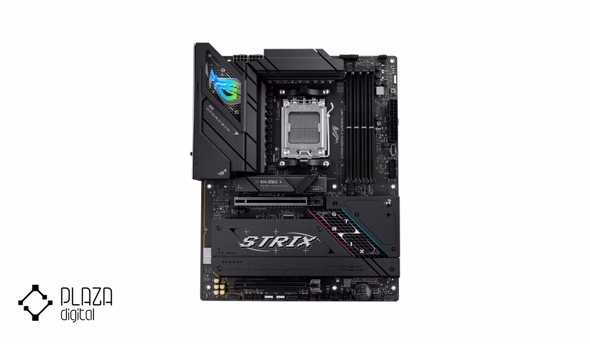 معرفی بهترین مادربرد DDR5 ایسوس 16 asus-rog-strix-b850-f-gaming-wifi-d5-motherboard-plazadigital
