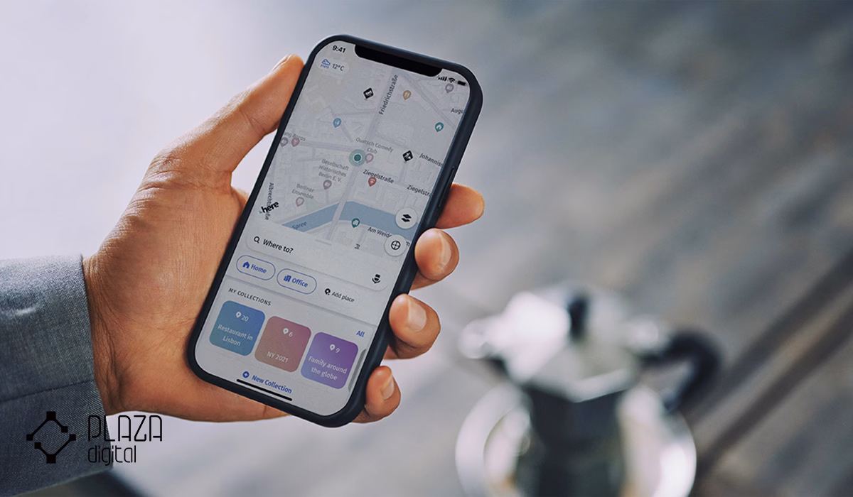 برنامه مسير ياب براي ايفون 15 HERE WeGo