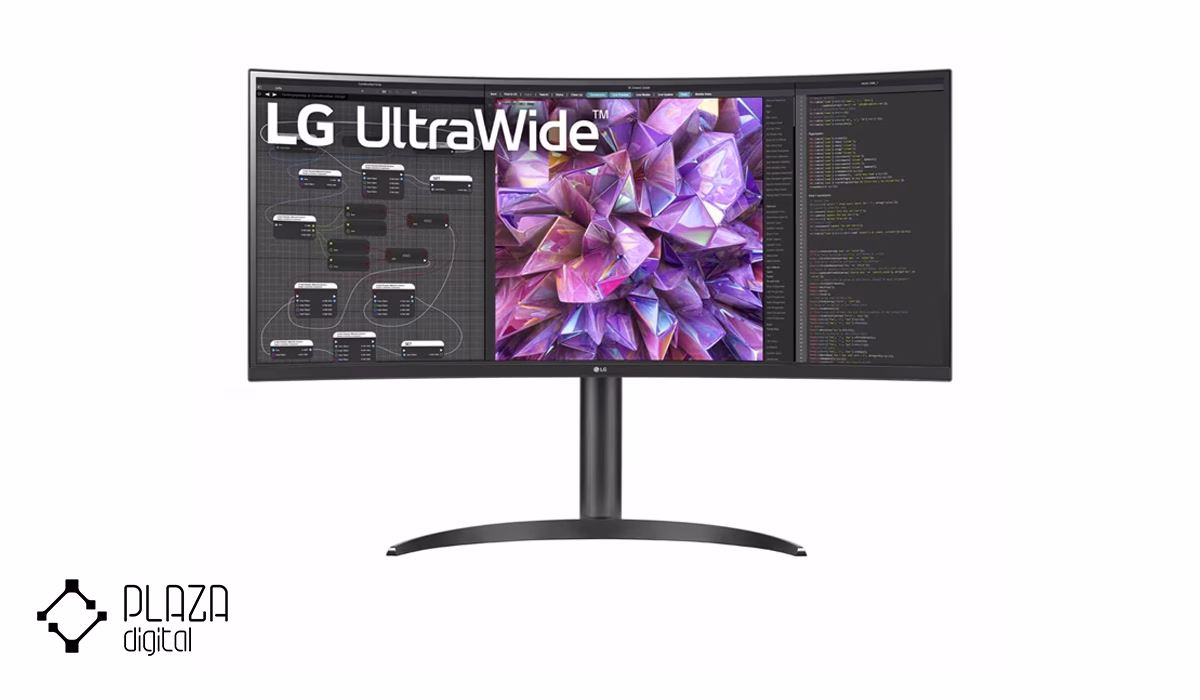معرفی بهترین مانیتور های خمیده 16 LG-UltraWide-34WQ75C-B-34-Inch-Monitor-Black-PlazaDigital