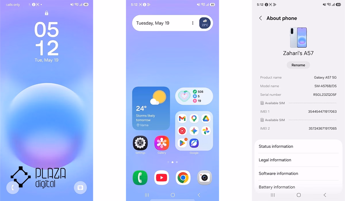 بررسی سامسونگ Galaxy A57؛ آیا این میانرده جدید سامسونگ ارزش خرید دارد؟ 34 بررسی عملکرد نرم افزاری گوشی گلکسی A