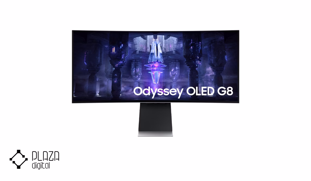 معرفی بهترین مانیتور های خمیده 14 Samsung-Odyssey-OLED-G8-G85SB-LS34BG850SMXUE-34-inch-Monitor-plazadigital