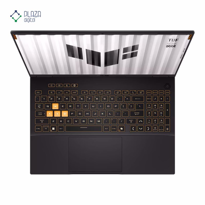 نمای کیبورد لپ تاپ ایسوس 16 اینچی مدل TUF Gaming F16 FX608LM Core Ultra 9 275HX 32GB 1TB RTX5060 پلازا دیجیتال