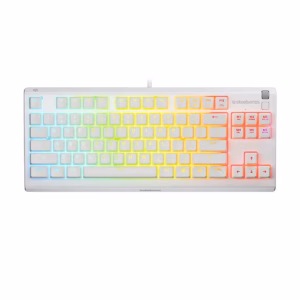 کیبورد با سیم گیمینگ استیل سریز مدل Apex 3 TKL White