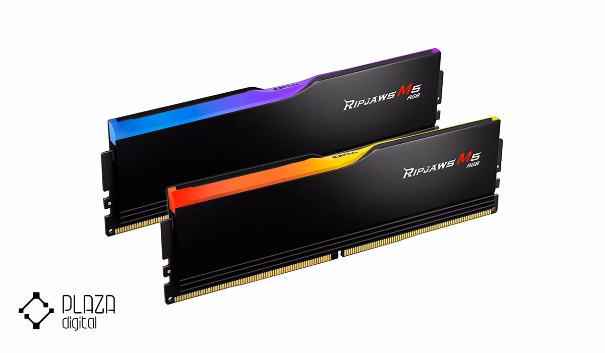 بهترین رم جی اسکیل G.Skill 21 رم کامپیوتر DDR5 جی اسکیل مدل Ripjaws M5 RGB دو کاناله 6400 مگاهرتز CL36 ظرفیت 32 گیگابایت