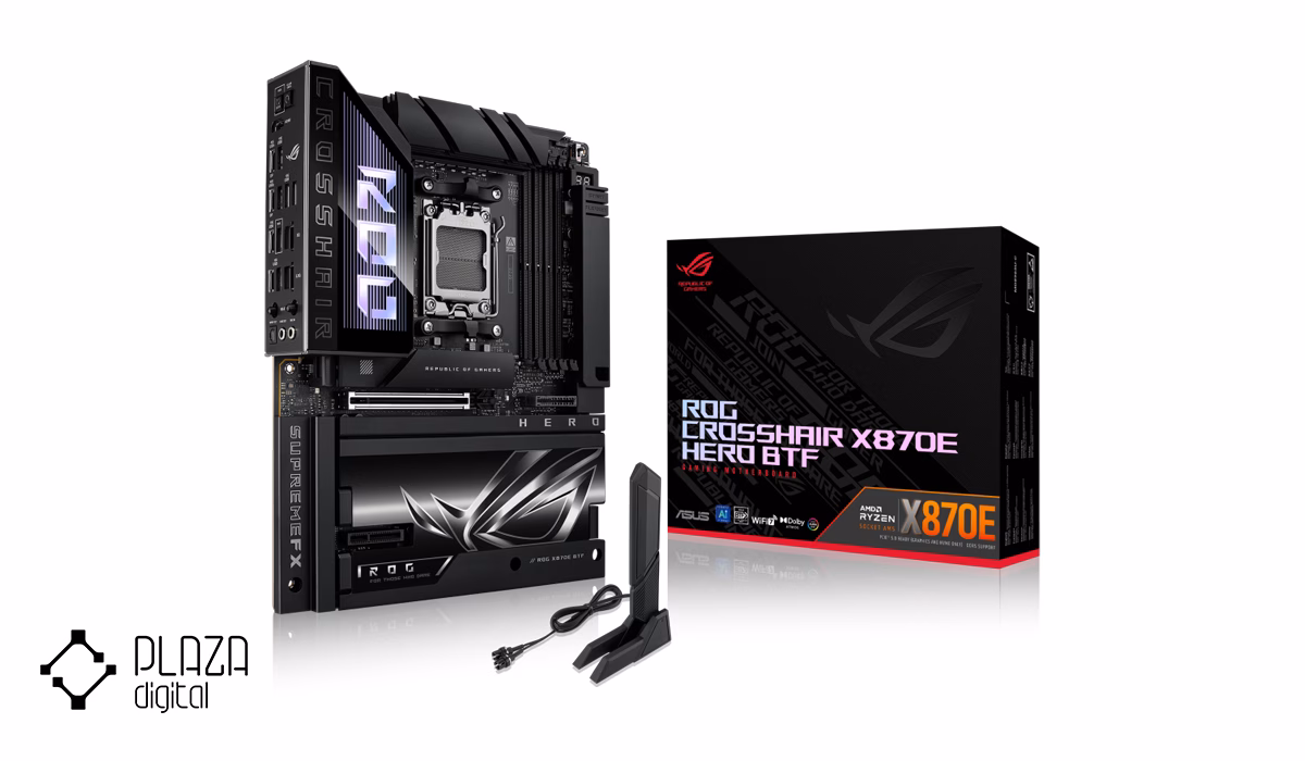 بهترین مادربردهای گیمینگ 13 مادربرد ایسوس مدل ROG CROSSHAIR X870E HERO BTF D5