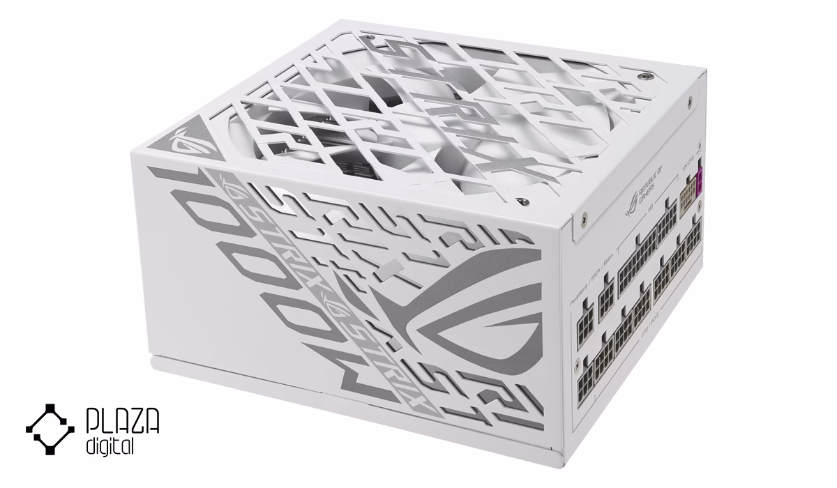 بهترین پاور کامپیوتر ایسوس 8 پاور کامپیوتر ایسوس مدل ROG Strix 1000W Platinum White Edition