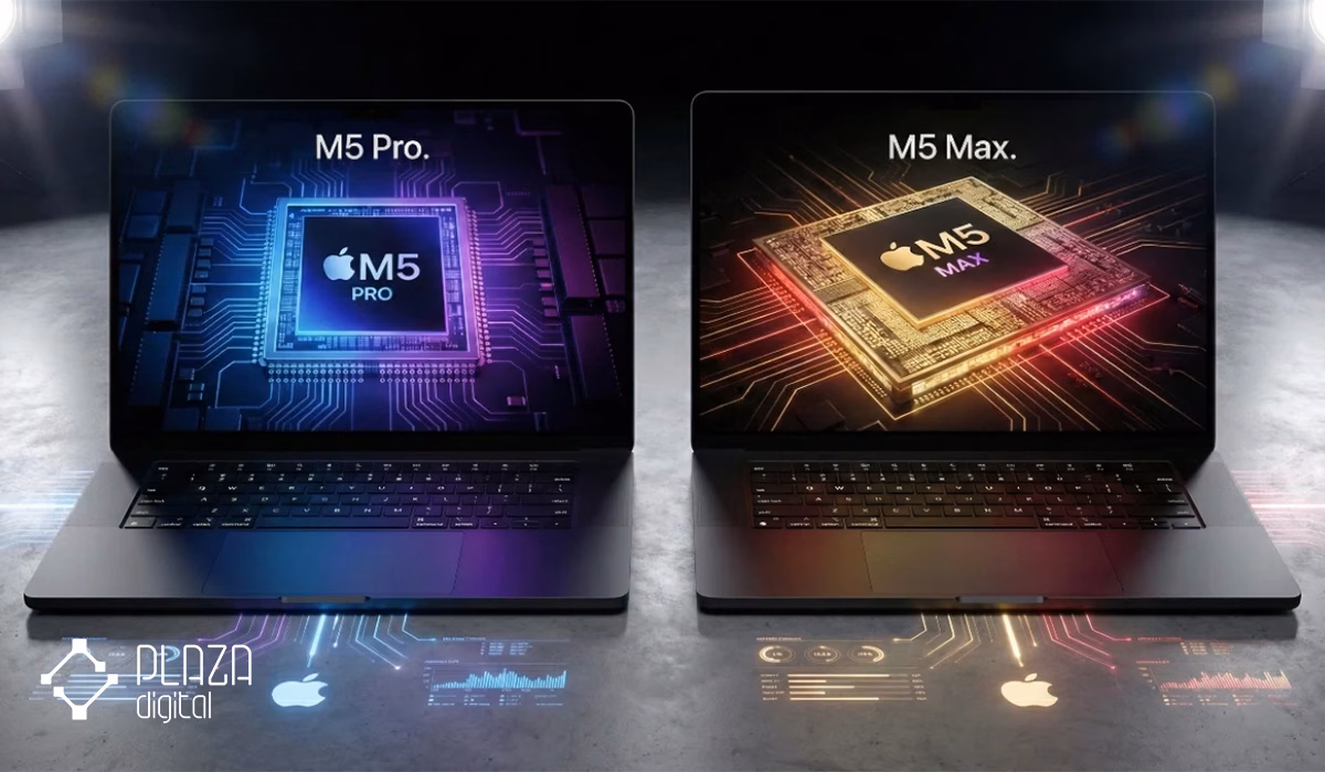 مقایسه مک بوک پرو M5 با سرفیس لپ تاپ اولترا 15 مک بوک پرو M5 Pro و M5 Max